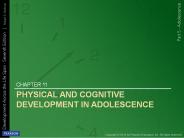PHYSICAL AND COGNITIVE DEVELOPMENT IN ADOLESCENCE