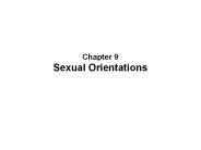 Chapter 9 Sexual Orientations