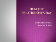 HEalthy Relationships Day