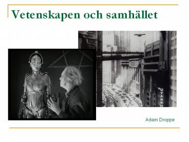 Vetenskapen och samh