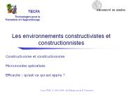 Constructivisme et constructionisme