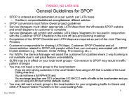 General Guidelines for SPOP