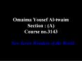 Omaima Yousef Al-twaim Section : (A) Course no.3143 PowerPoint PPT Presentation
