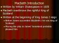 Macbeth Introduction PowerPoint PPT Presentation