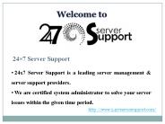 Server Support