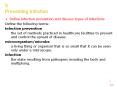 1. Define infection prevention and discuss types of infections PowerPoint PPT Presentation