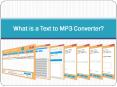 What is a Text to MP3 Converter PowerPoint PPT Presentation