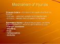 Mechanism of Injuries PowerPoint PPT Presentation