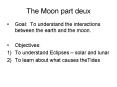 The Moon part deux PowerPoint PPT Presentation
