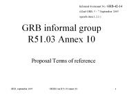 GRB informal group R51.03 Annex 10