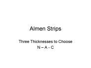 Almen Strips
