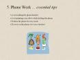 5. Phone Work  PowerPoint PPT Presentation