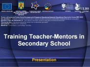 Training Teacher-Mentors in Secondary School