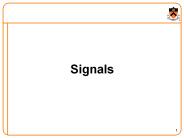 Signals