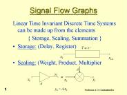 Signal Flow Graphs