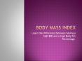 Body Mass Index PowerPoint PPT Presentation
