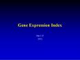 Gene Expression Index PowerPoint PPT Presentation