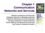 Chapter 1 Communication Networks and Services