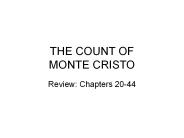 THE COUNT OF MONTE CRISTO