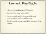 Leonardo Pisa Bigollo