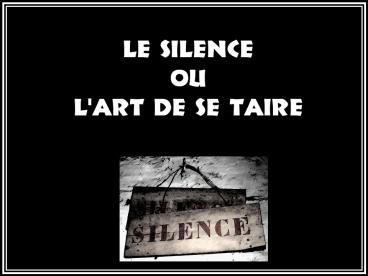 Silencio... se calla