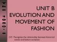 UNIT B EVOLUTION AND MOVEMENT OF FASHION PowerPoint PPT Presentation