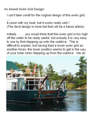 An Alwest Swim Grid Design: