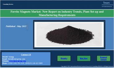 Ferrite Magnet Market | Price, Powder Manufacturing Plant Report