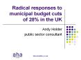 Radical responses to municipal budget cuts of 28% in the UK PowerPoint PPT Presentation