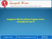 We can't Imagine a World without Copper wires