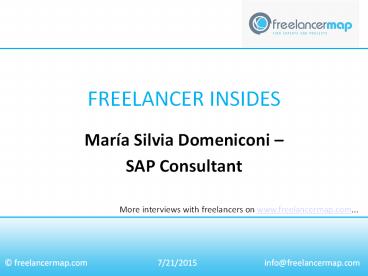 María Silvia Domeniconi - SAP Consultant