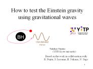 How to test the Einstein gravity using gravitational waves