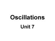 Oscillations