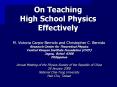 On%20Teaching%20High%20School%20Physics%20Effectively PowerPoint PPT Presentation