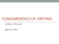 Fundamentals of writing PowerPoint PPT Presentation