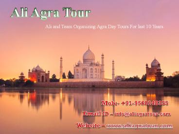 Agra Day Trip by Car