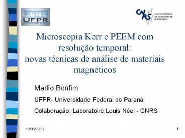 Microscopia Kerr e PEEM com resolu