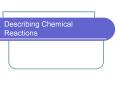 Describing Chemical Reactions PowerPoint PPT Presentation