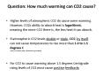 Question: How much warming can CO2 cause? PowerPoint PPT Presentation
