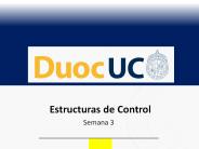 Estructuras de Control