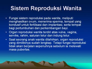 Sistem Reproduksi Wanita