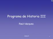 Programa de Historia III