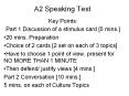 A2 Speaking Test PowerPoint PPT Presentation