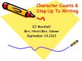 Character Counts PowerPoint PPT Presentation