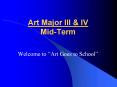 Art Major III PowerPoint PPT Presentation