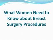 What Women Need to Know about Breast Surgery Procedures