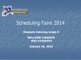 Scheduling Faire 2014 PowerPoint PPT Presentation