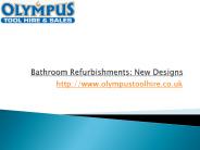 Bathroom Refurbishments: New Designs