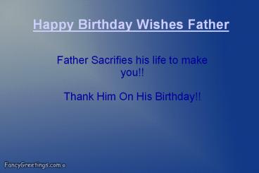 Happy Birthday Father