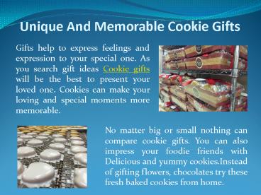 Unique And Memorable Cookie Gifts